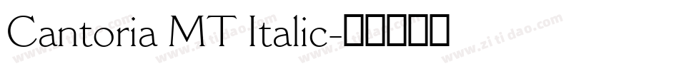 Cantoria MT Italic字体转换